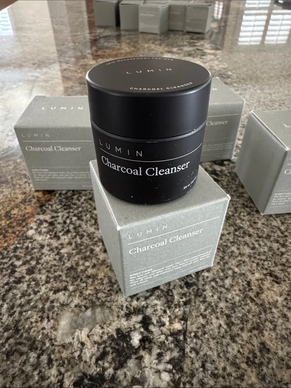 LUMIN charcoal cleanser men’s .68 oz new - Bundle of 4